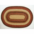Homespice Decor Russet Hudson Jute Braided Rugs - Oval 506047
